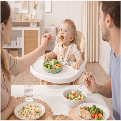 Imagen 2 del producto Silla De Comer 4 En 1 Para Bebé Silla Rosa