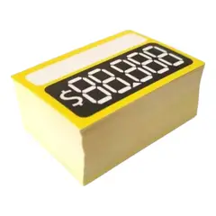 GENERICO - Pack 100 Etiquetas de Precios 6.5x8.5 cm Gms