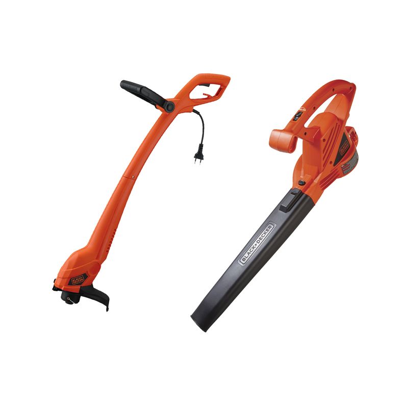 BLACK+DECKER - Kit orilladora 9” 350W + soplador 840W BLACK+DECKER