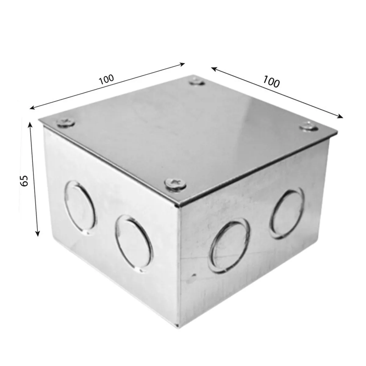 GENERICO - Caja Metálica A-11 100x100x65mm Pre-Galvanizada