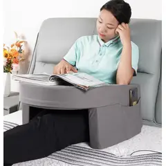 HOMER OUTDOOR - Cojín Lectura Notebook Almohada Reposa Brazos Cama Homer Gris Oscuro