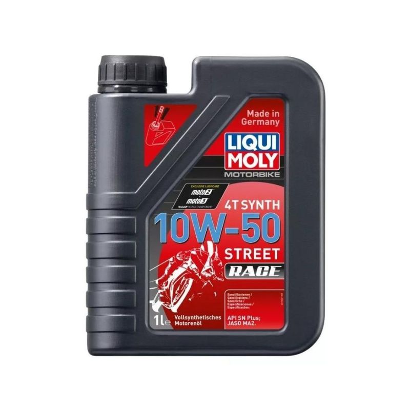 LIQUI MOLY - Aceite de Moto y Cuatriciclo 10W 50 Full Sintetico Liqui moly 1l