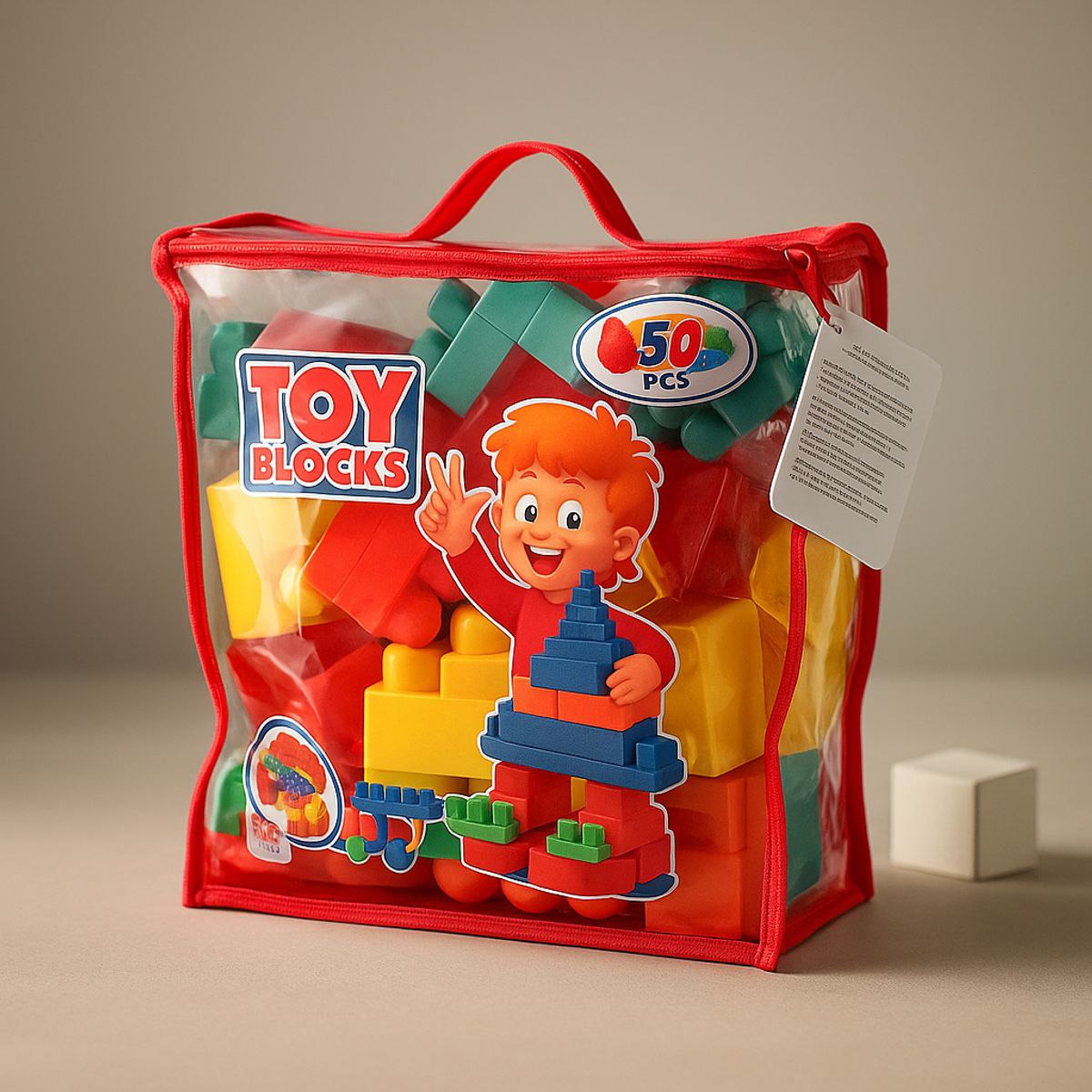 ARMONIA - Bloques construcción grandes 50 piezas made in Chile educativos