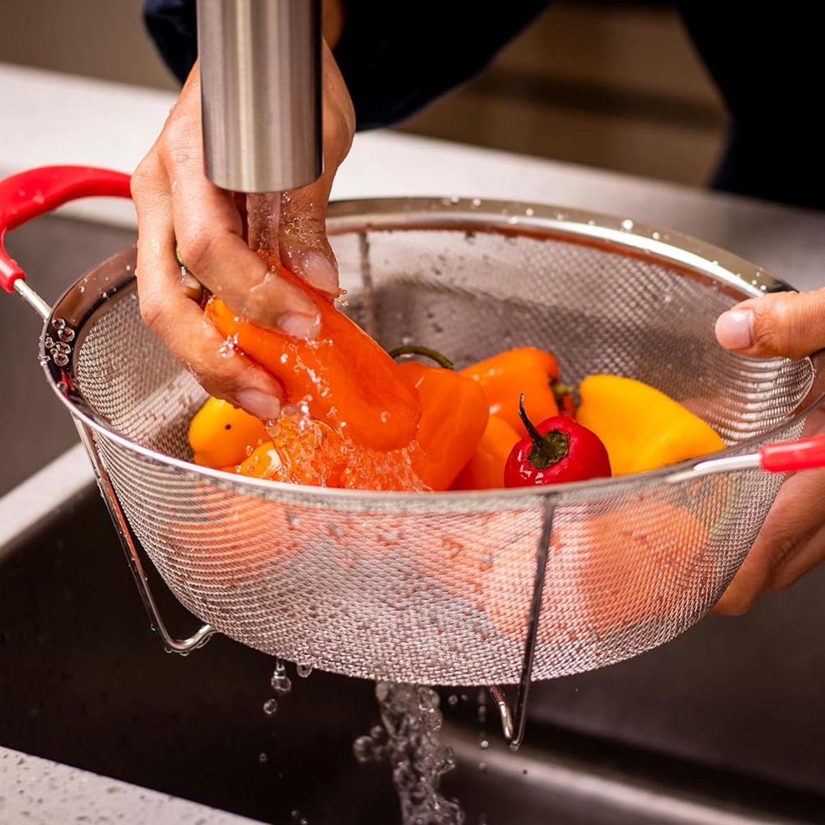 GENERICO - Colador Acero  23x9x15cm