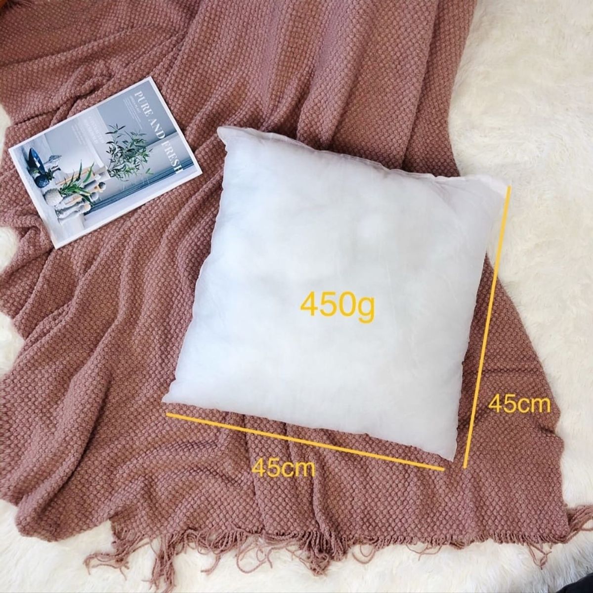 GENERICO - Pack Relleno Cojín 45x45 cms