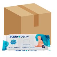 Wipes Toallas Húmedas Aquababy 40 – Caja 20 paquetes 800 unidades