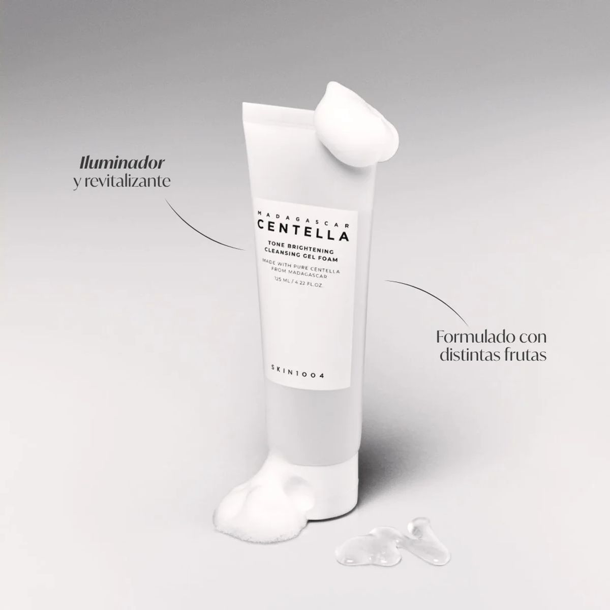 SKIN1004 - Madagascar Centella Gel Espuma Limpiadora Iluminadora 125 ml