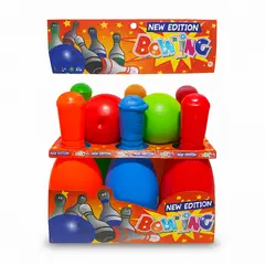 ARMONIA - Palitroques bowling grandes 6 pinos y 2 bolas juego familiar