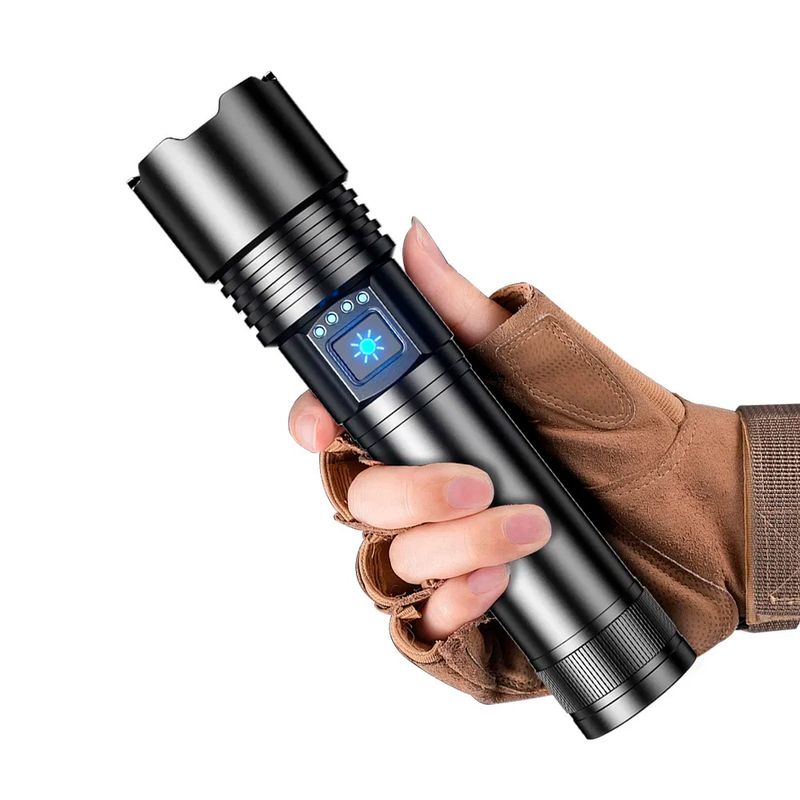 IMPOPLANET - LINTERNA LASER BLANCA CON ZOOM TELESCOPICO Y LUZ BRILLANTE