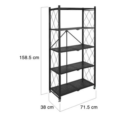 Imagen 2 del producto Estante Plegable Multiuso Metal 5 Niveles Con Ruedas