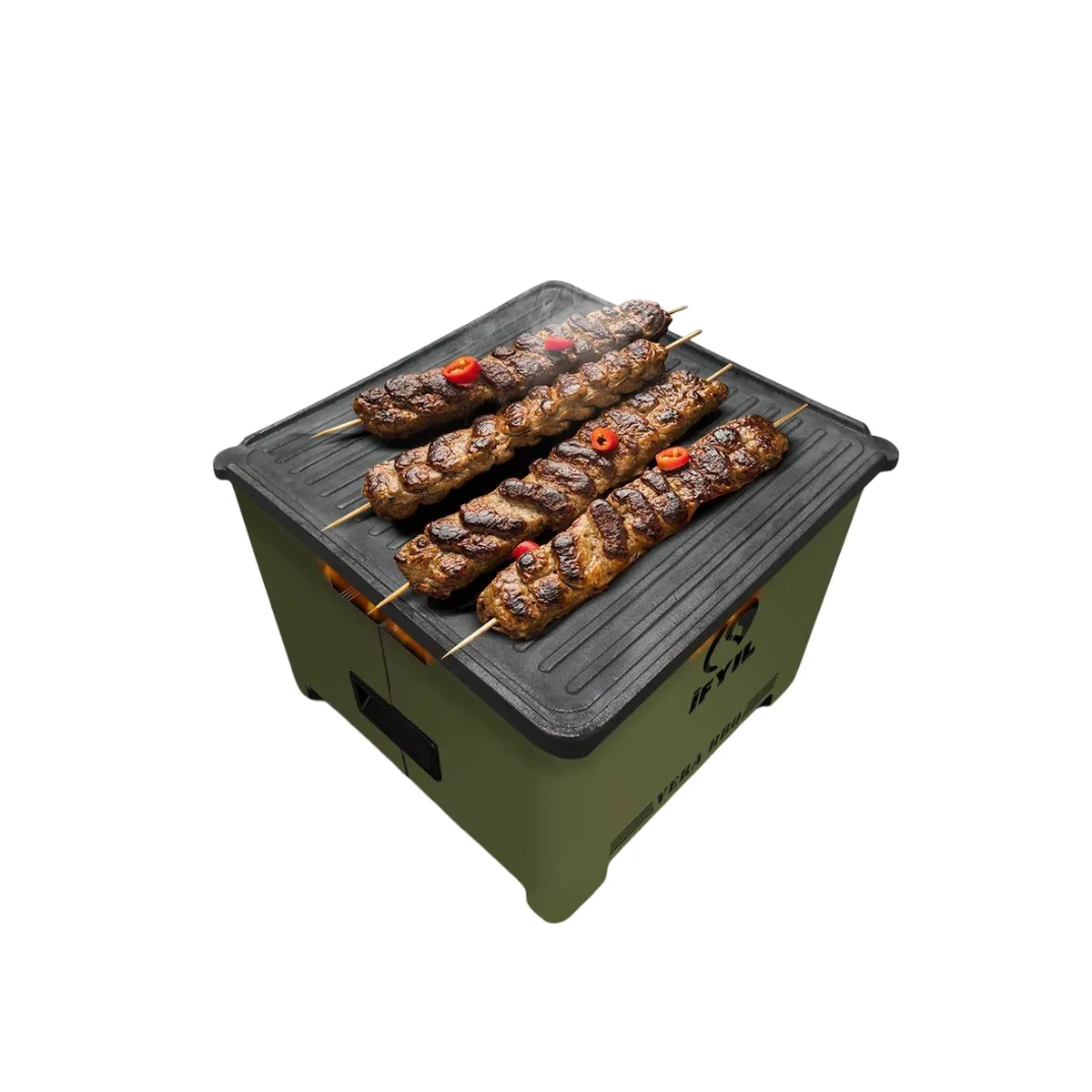 GENERICO - Parrila iFYIL Vera BBQ pellet outdoor portátil verde