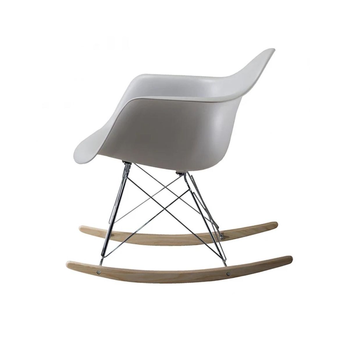 HABITA2 CHILE - Butaca con apoyabrazos Rocking - Gris