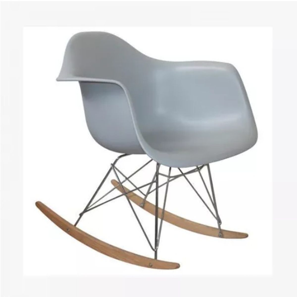 HABITA2 CHILE - Butaca con apoyabrazos Rocking - Gris