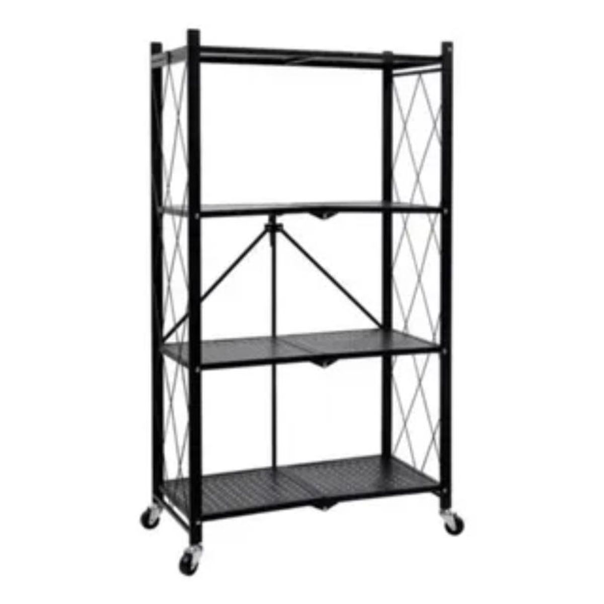 GENERICO - Organizador Estante Plegable 4 Niveles Ruedas Cocina Living