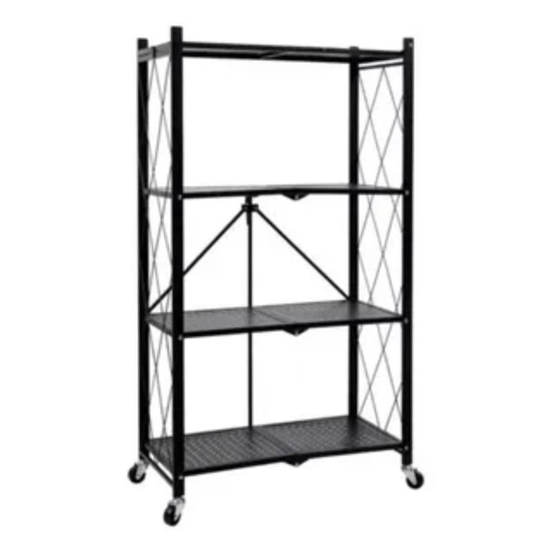 GENERICO - Organizador Estante Plegable 4 Niveles Ruedas Cocina Living