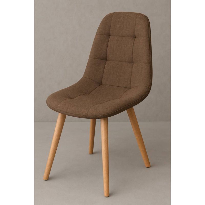GENERICO - Silla Capitone Lino - Cafe