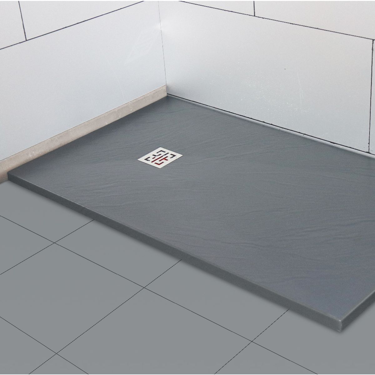 DUSCHY - RECEPTACULO DE DUCHA REMIX GRIS MATTE 80X140X35