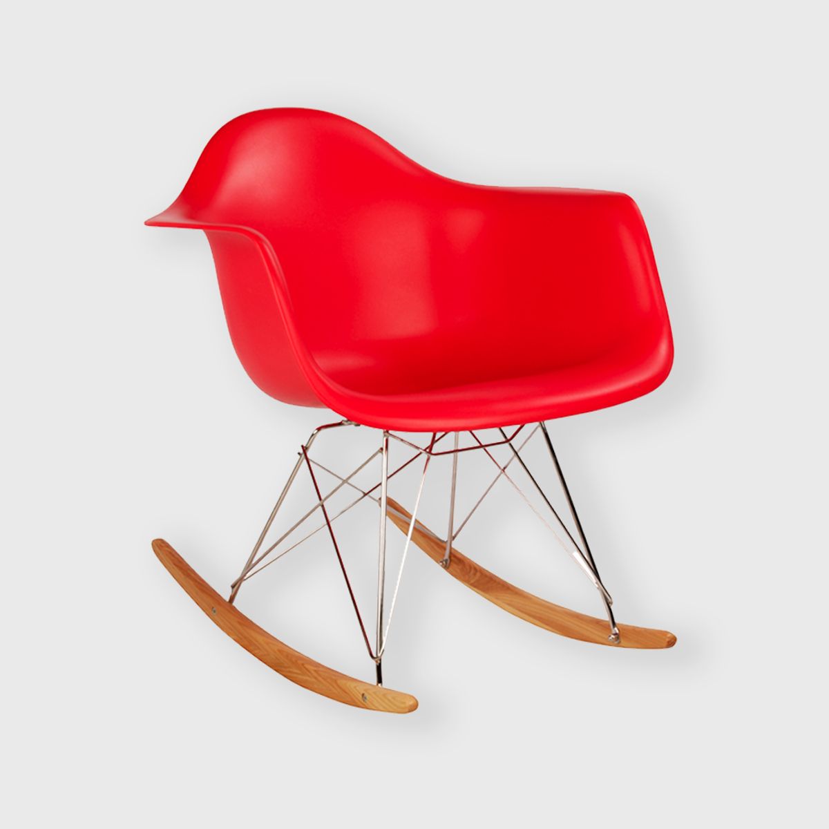 HABITA2 CHILE - Butaca con apoyabrazos Rocking - Roja Mecedora
