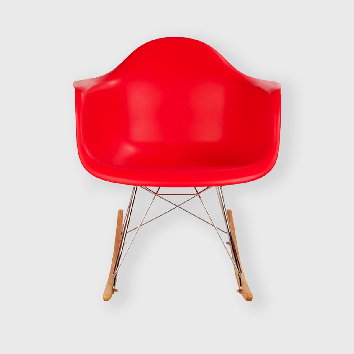 HABITA2 CHILE - Butaca con apoyabrazos Rocking - Roja Mecedora