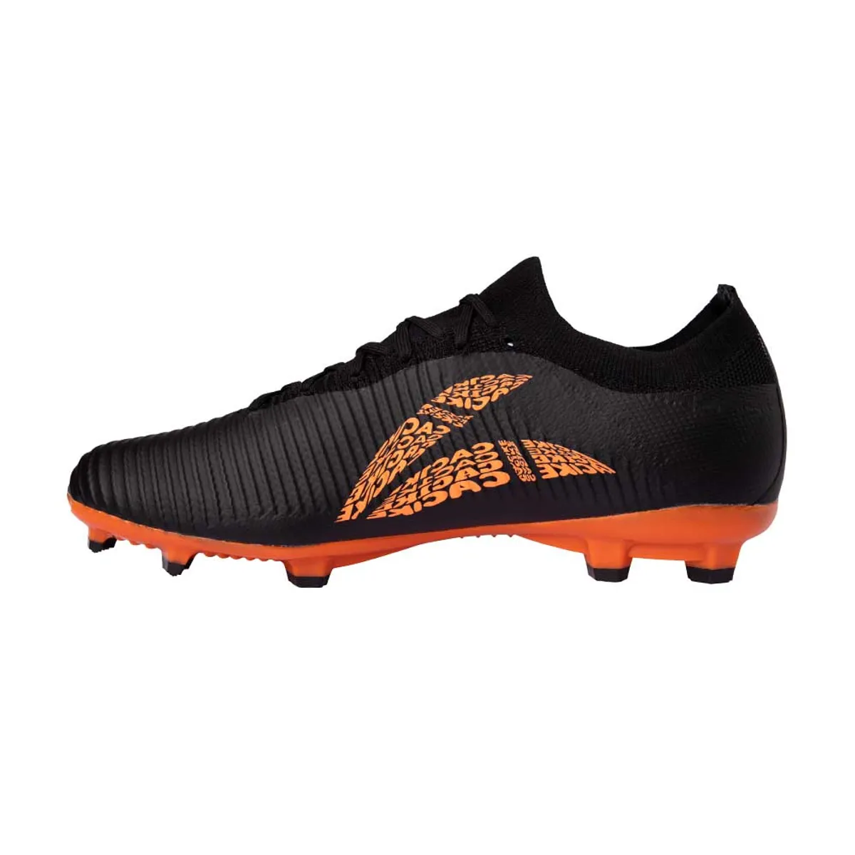 CACIQUE - Zapatillas Hombre Futbol Negro Naranjo Wings Cac1ke