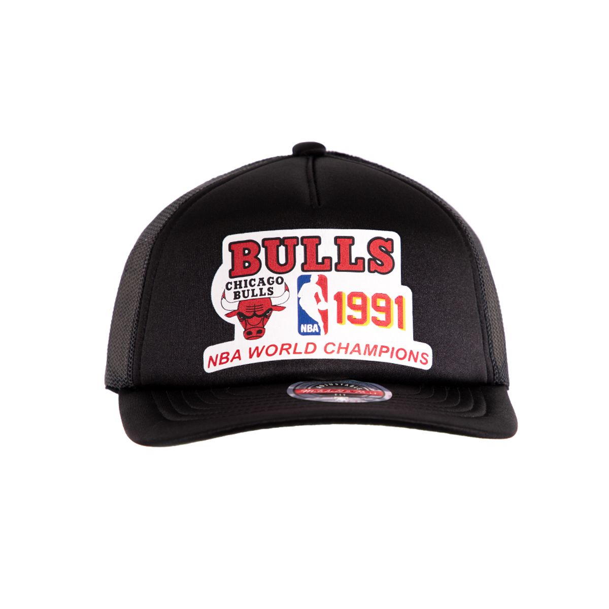 MITCHELL & NESS - Jockey Gorro Trucker Chicago Bulls Curva Negro Mitchell And Ness