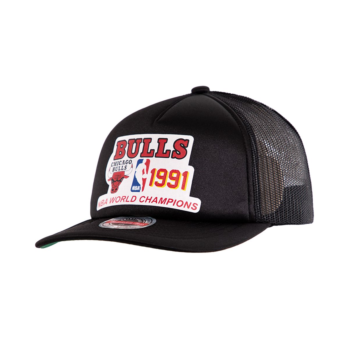 MITCHELL & NESS - Jockey Gorro Trucker Chicago Bulls Curva Negro Mitchell And Ness
