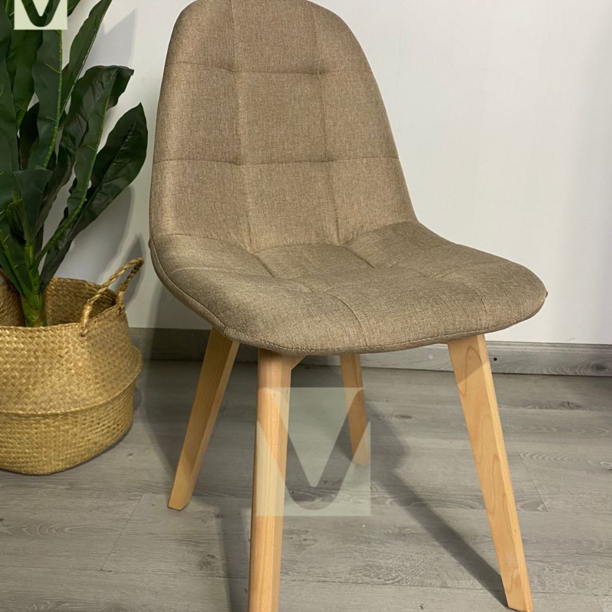 MOAD - Silla Capitone Lino - Beige