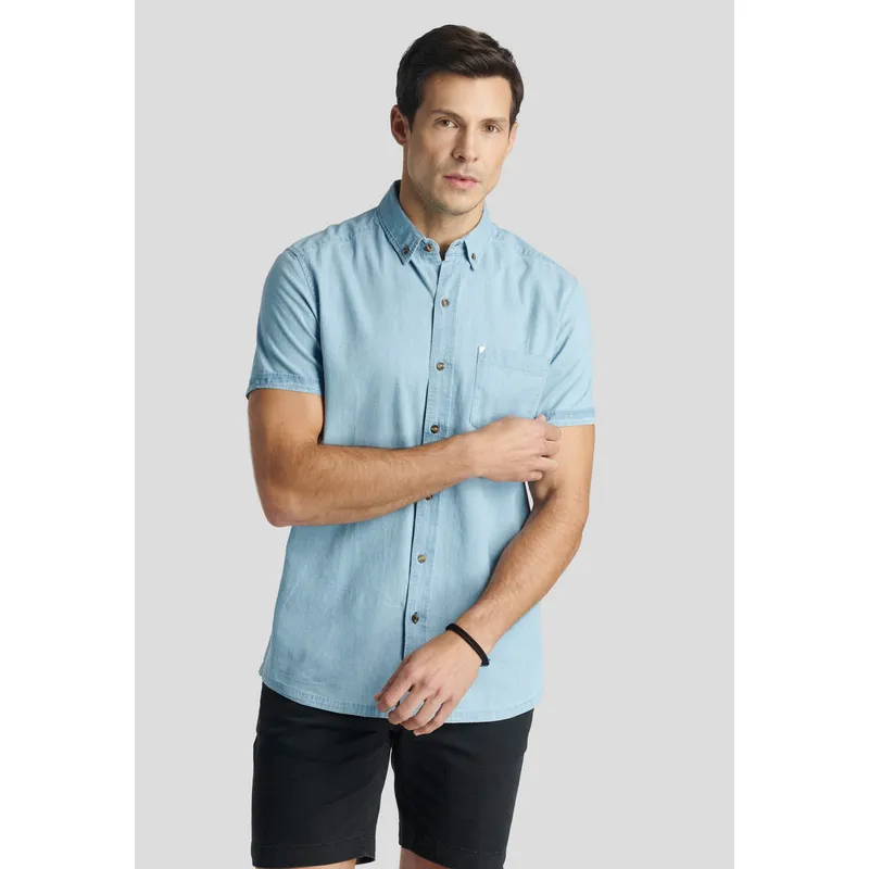 NEW MAN - Camisa Harlem Heritage Azul New Man