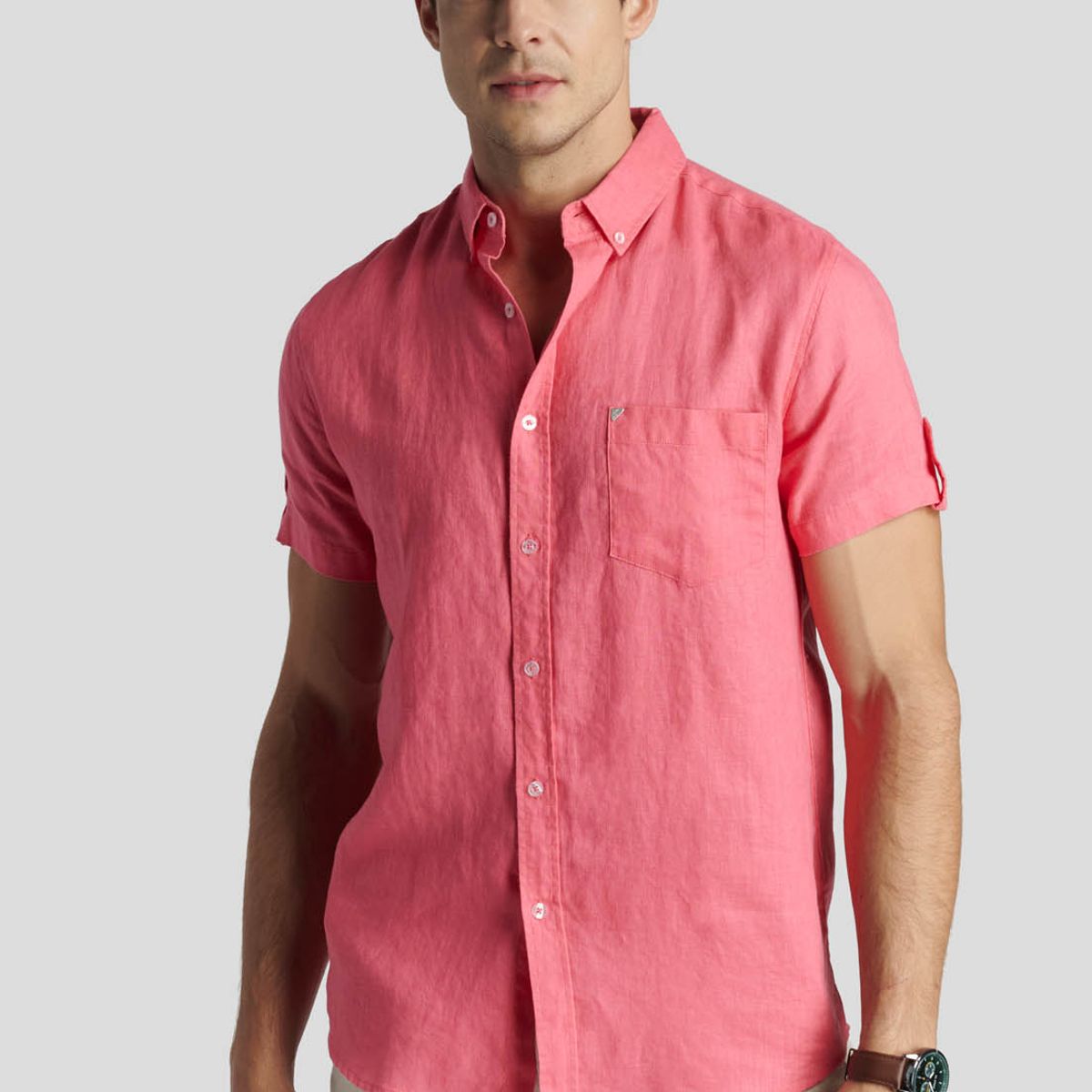 NEW MAN - Camisa  Colchester Heritage Rojo New Man