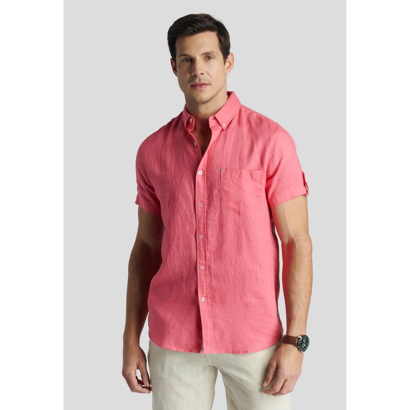 NEW MAN - Camisa  Colchester Heritage Rojo New Man