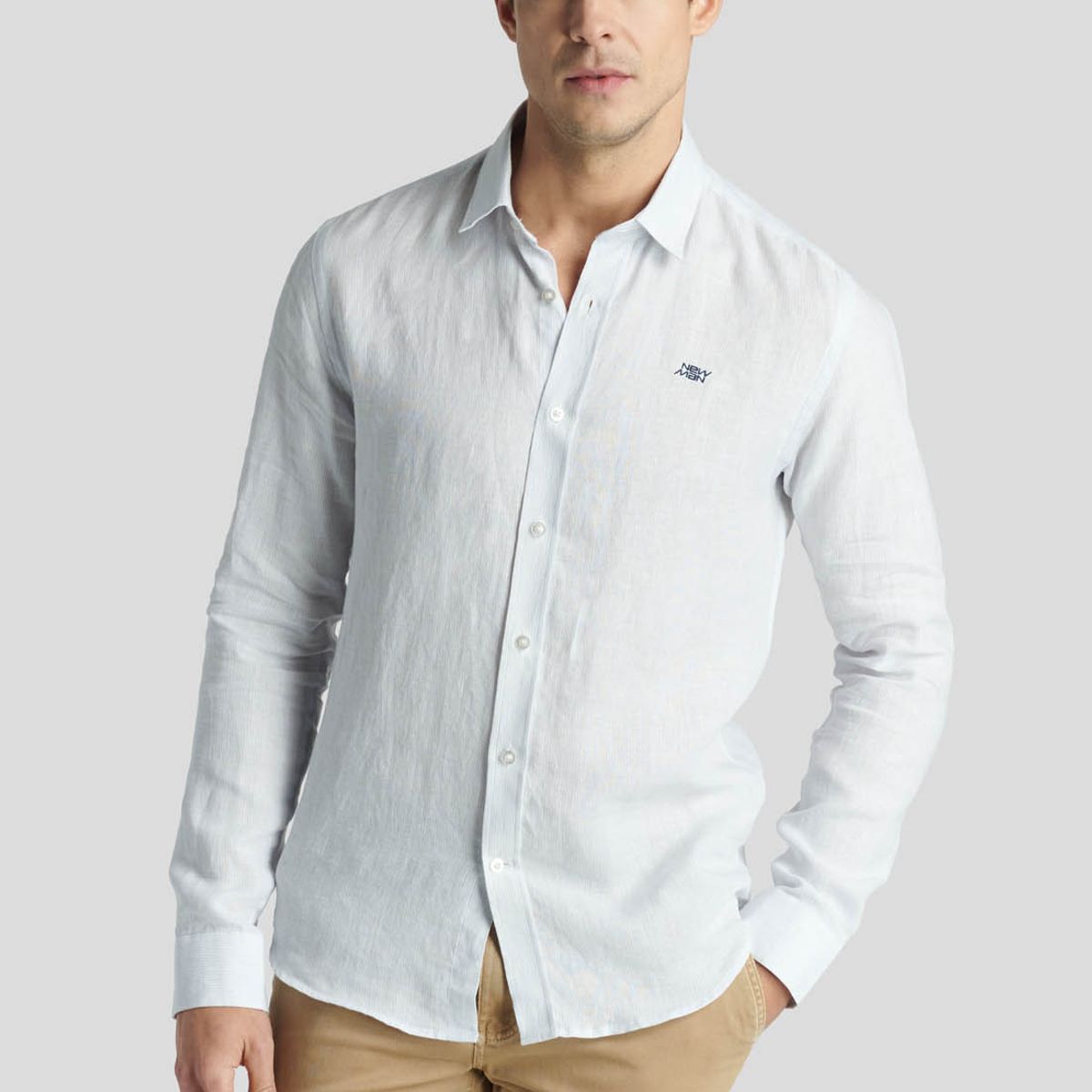 NEW MAN - Camisa Belgrade Heritage Celeste New Man