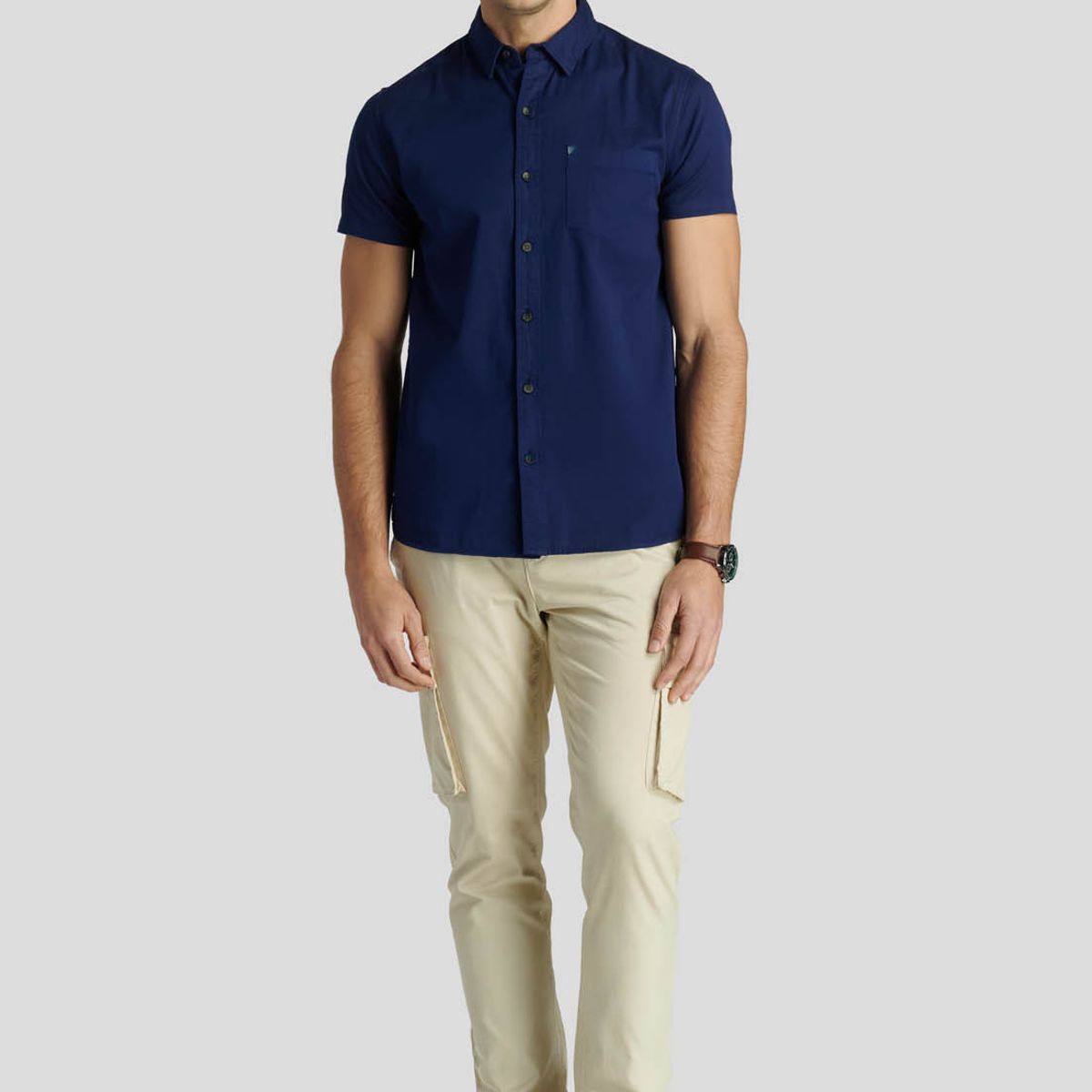 NEW MAN - Camisa Aylesbury Heritage Azul New Man