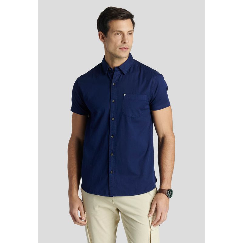 NEW MAN - Camisa Aylesbury Heritage Azul New Man