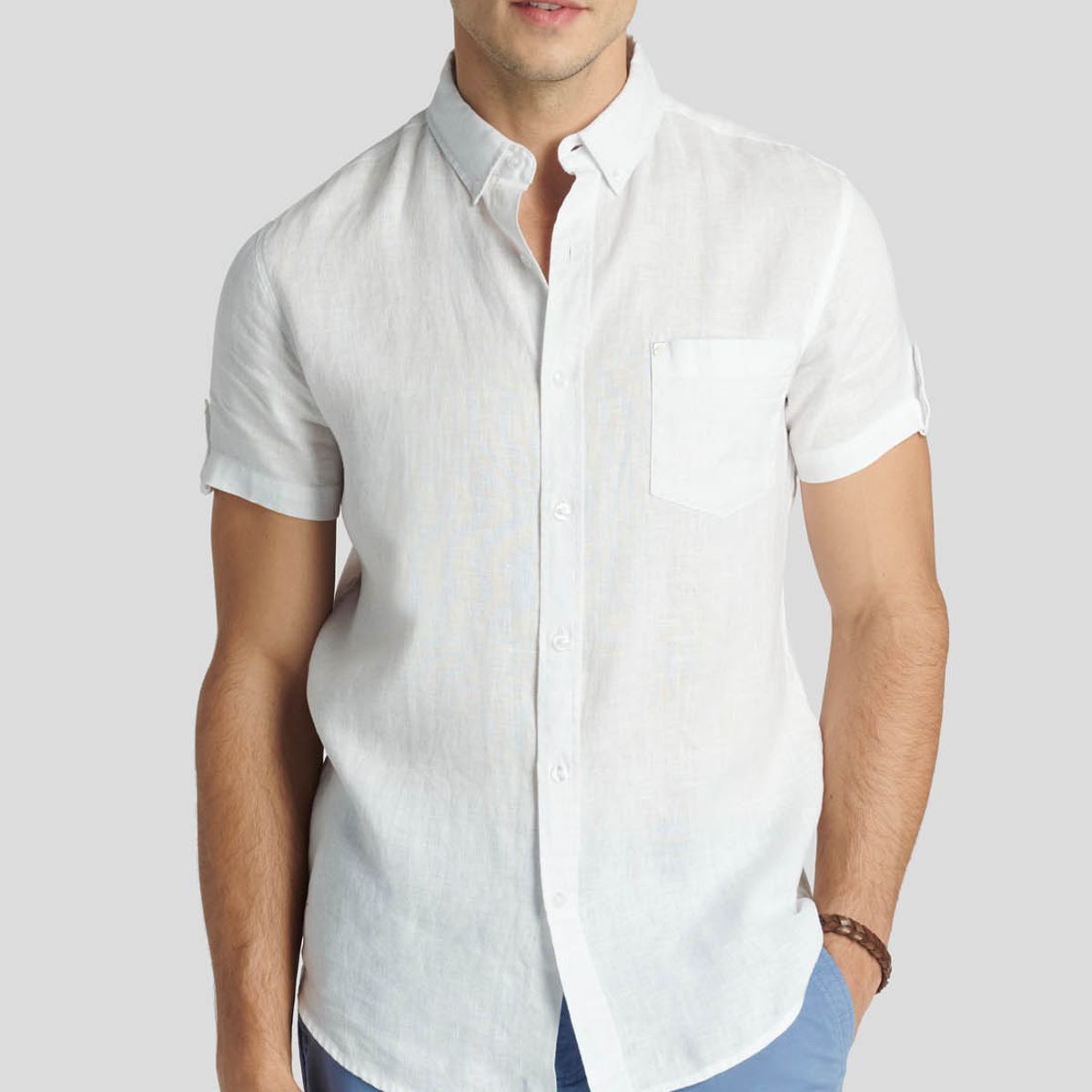 NEW MAN - Camisa  Colchester Heritage Blanco New Man