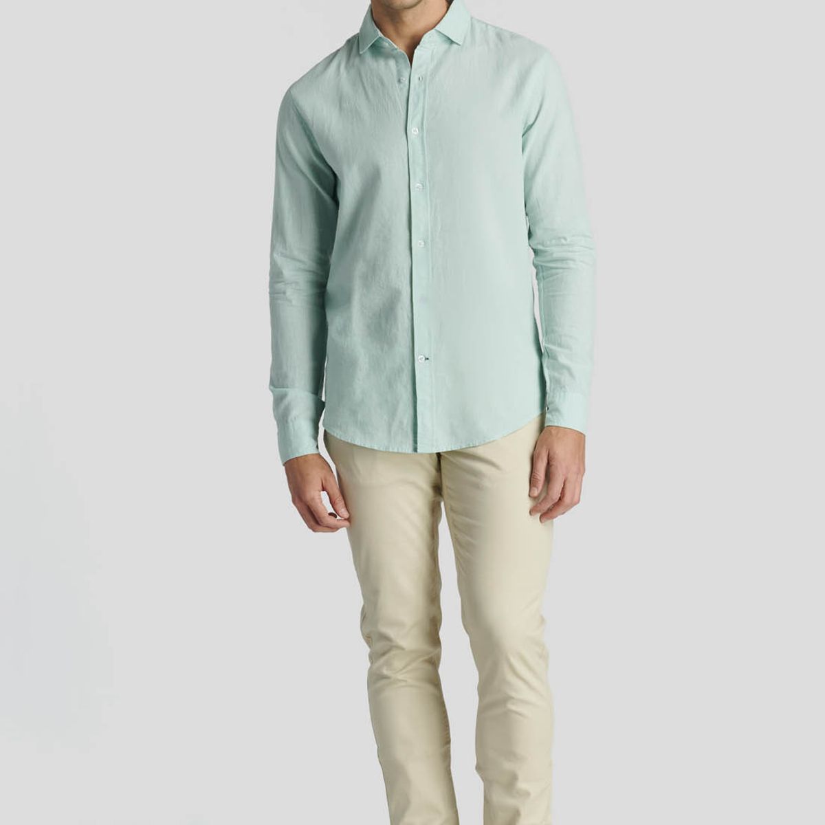 NEW MAN - Camisa Koln Heritage Verde New Man