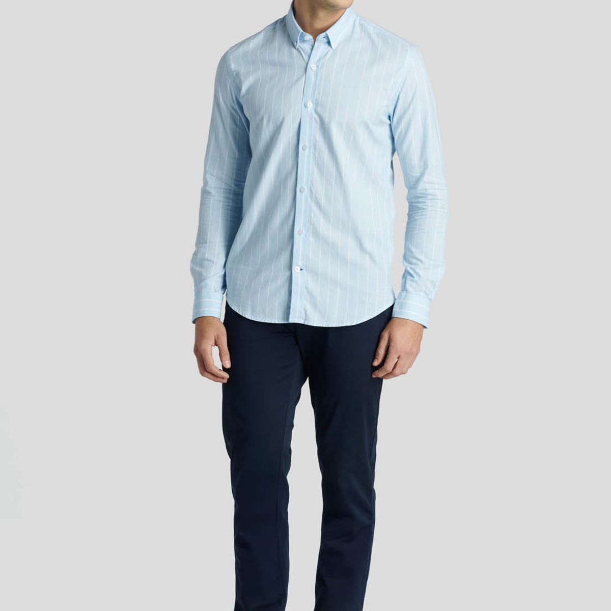 NEW MAN - Camisa Riga Heritage Celeste New Man
