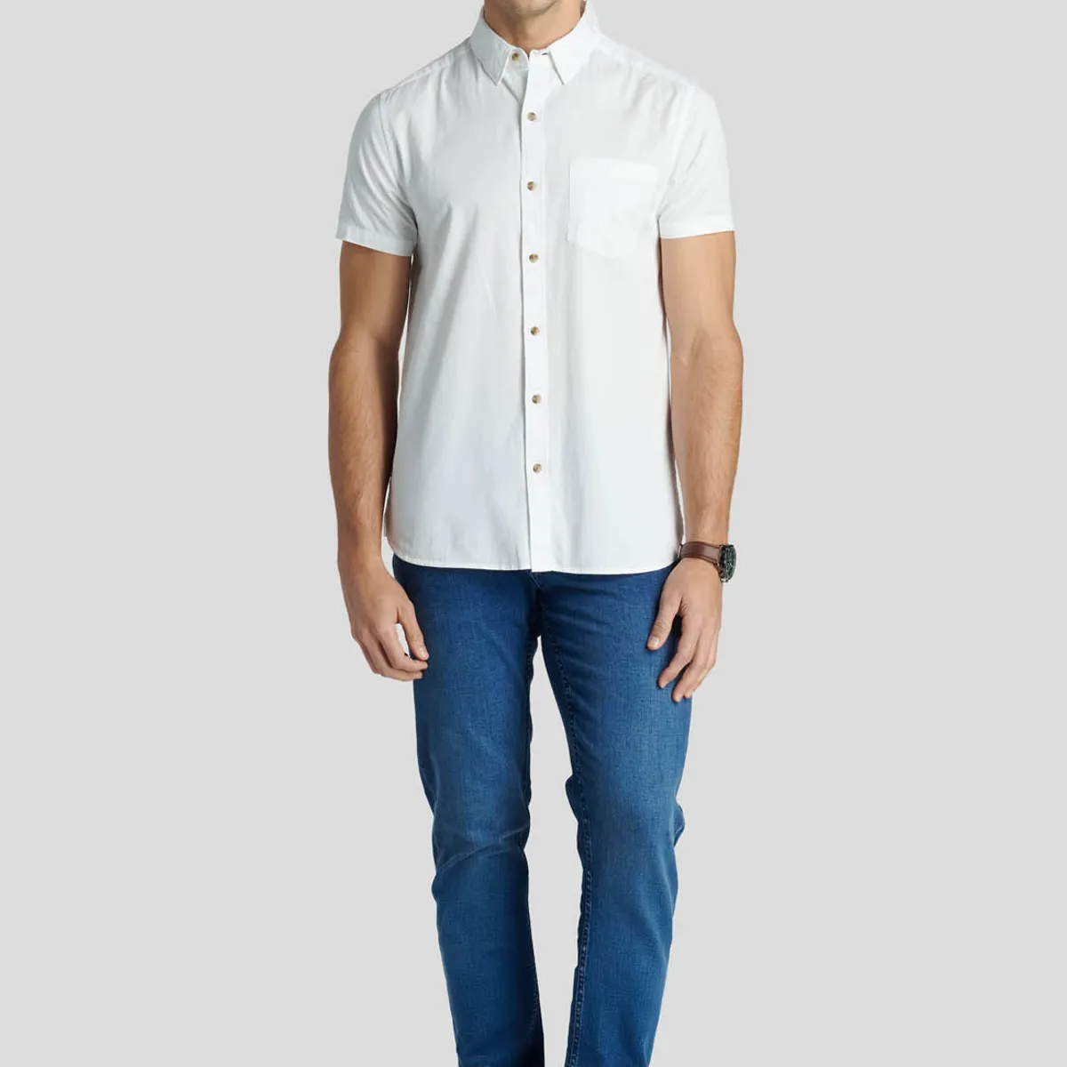 NEW MAN - Camisa Aylesbury Heritage Blanco New Man