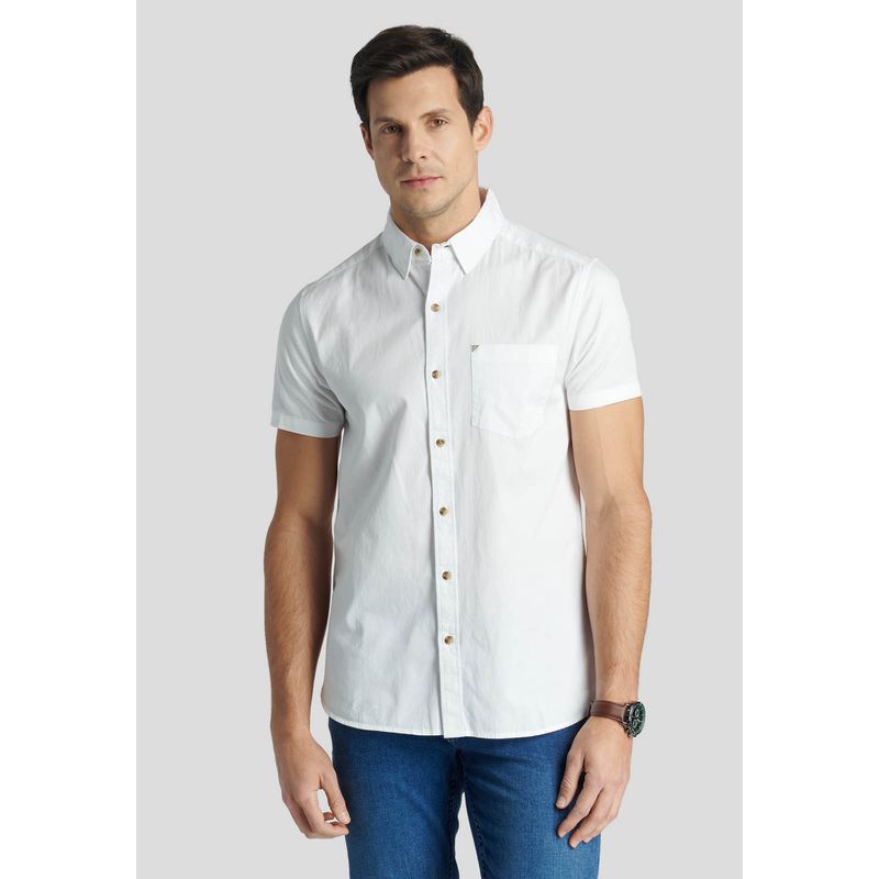 NEW MAN - Camisa Aylesbury Heritage Blanco New Man