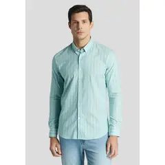 NEW MAN - Camisa Riga Heritage Verde