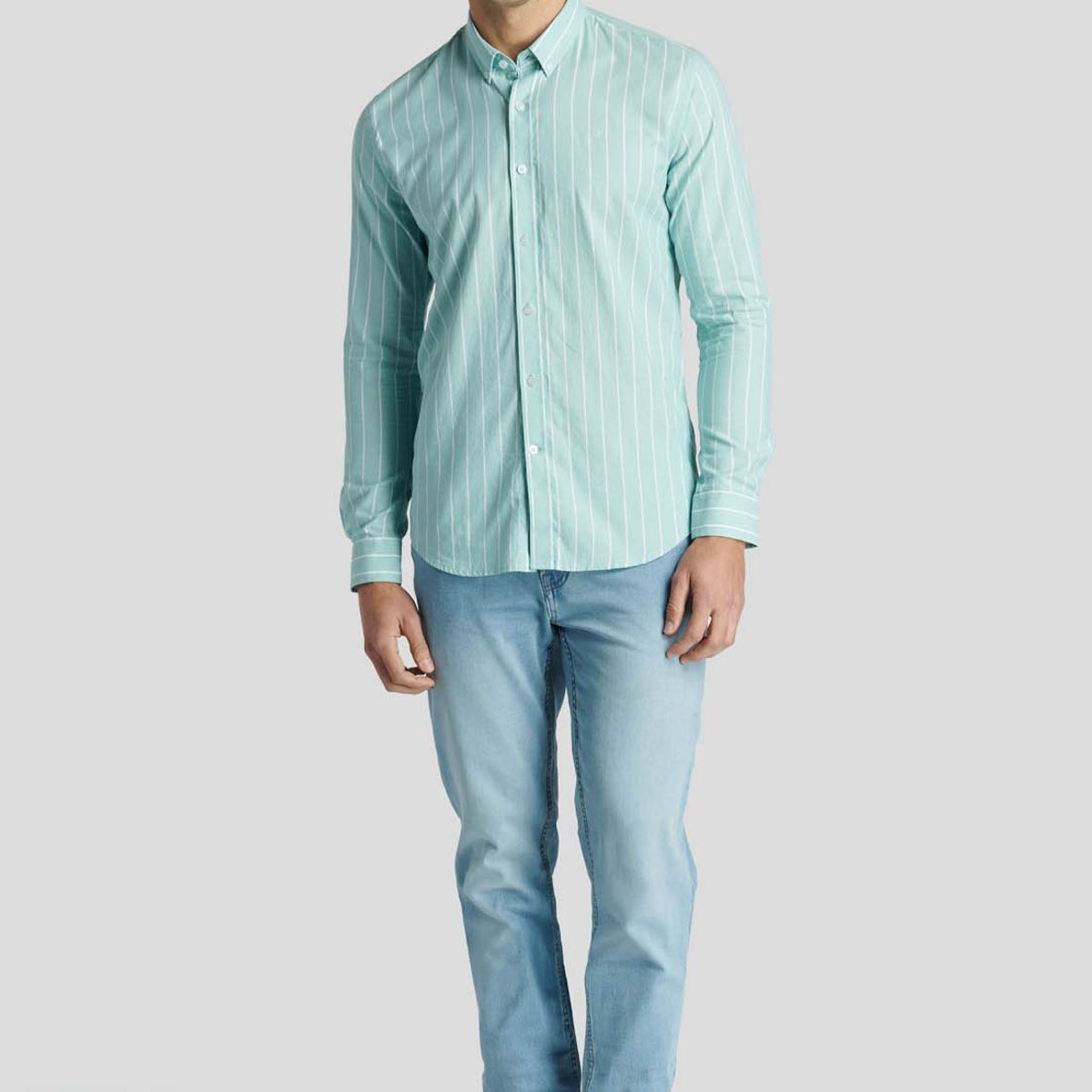 NEW MAN - Camisa Riga Heritage Verde New Man
