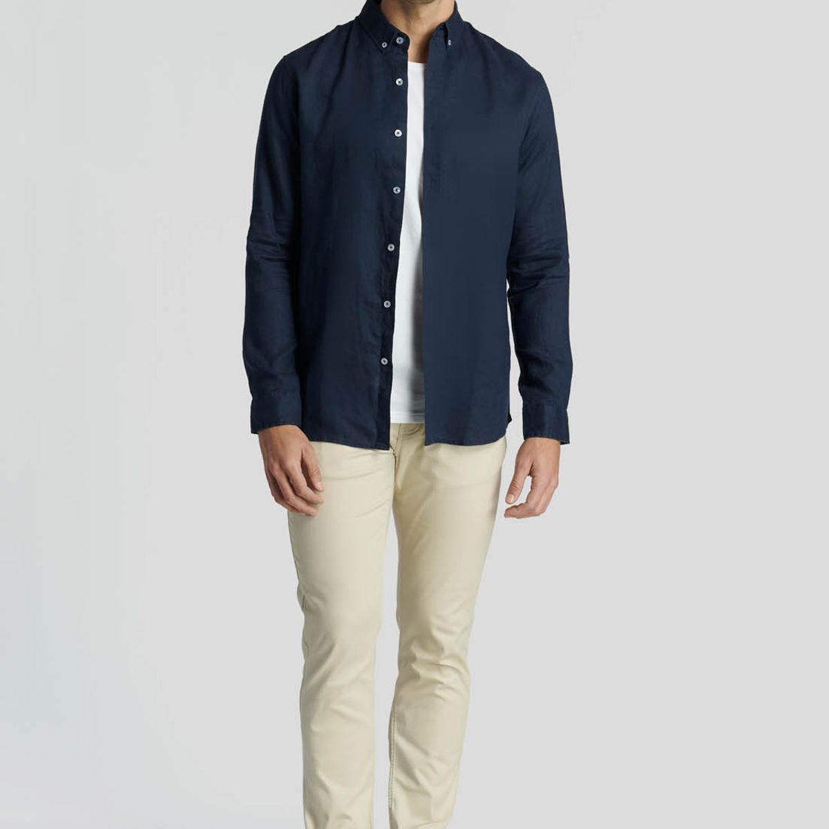 NEW MAN - Camisa Leicester Heritage Azul New Man