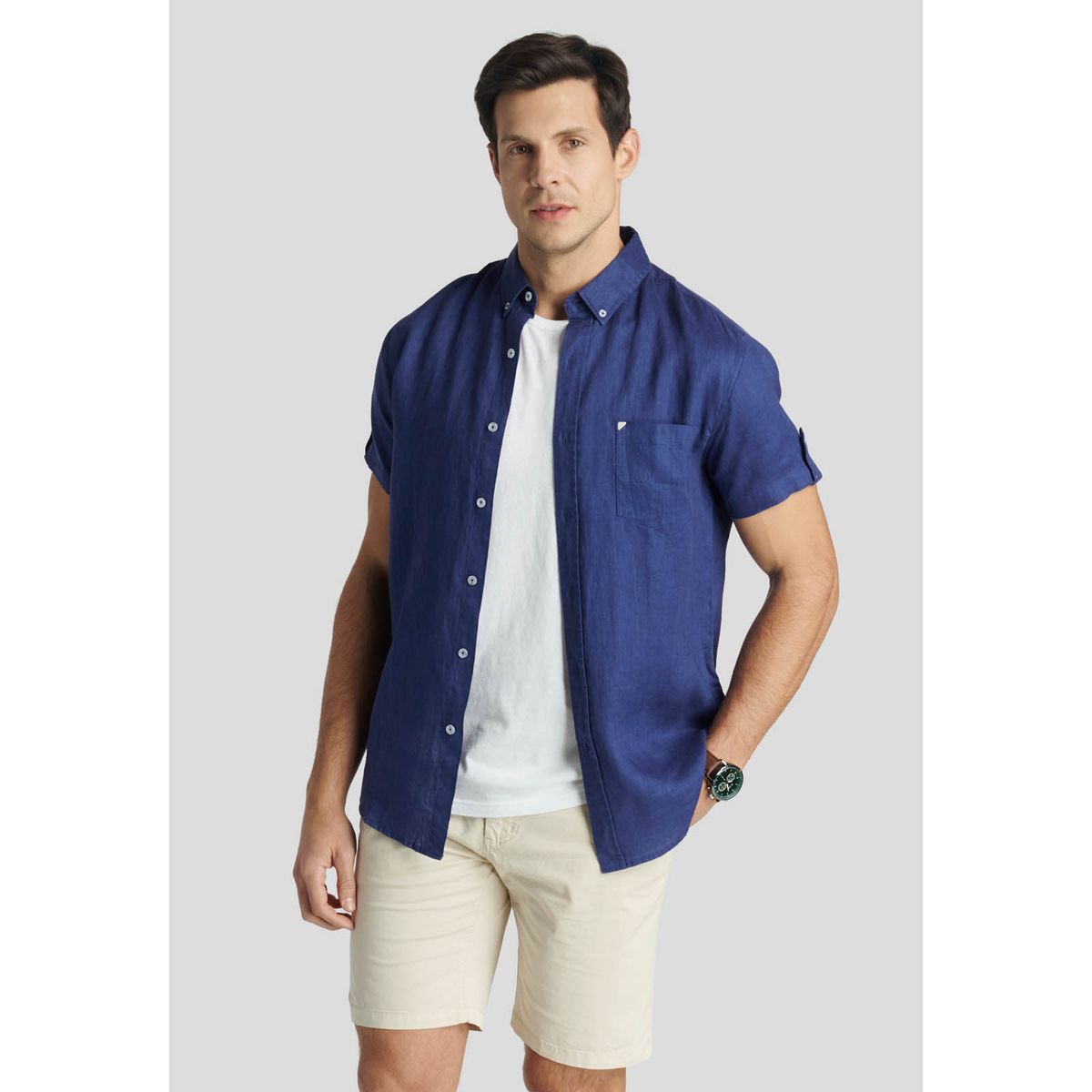 NEW MAN - Camisa  Colchester Heritage Azul New Man