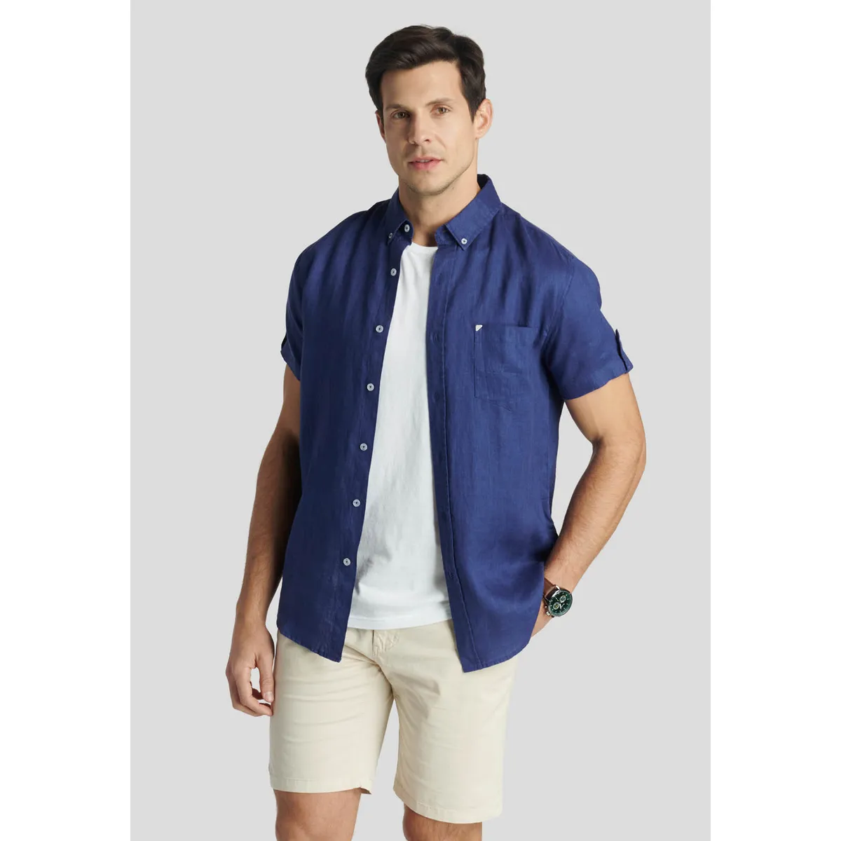 NEW MAN - Camisa  Colchester Heritage Azul New Man