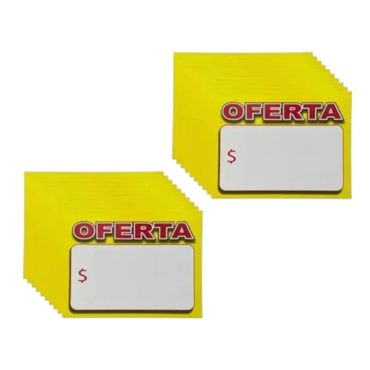 GENERICO - Pack 100 Etiquetas de Precios Oferta Gms