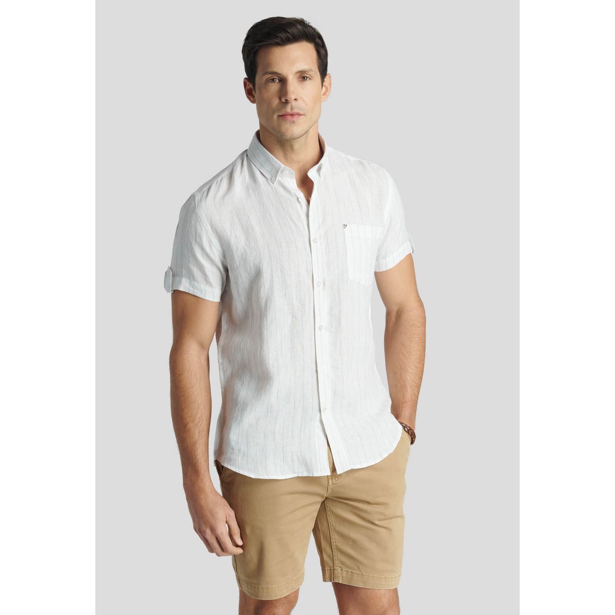 NEW MAN - Camisa Praga Avant-Garde Verde New Man