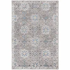 DECO2DAY - Alfombra Bergen B - 120x180 cm - Gris Azul Beige