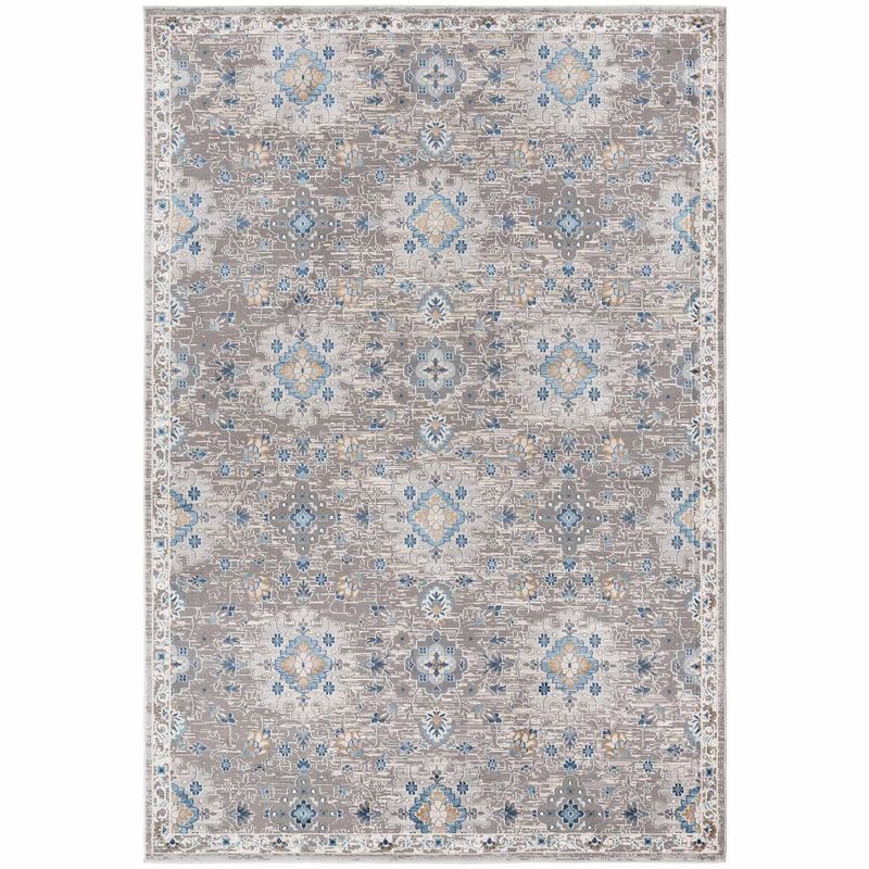 DECO2DAY - Alfombra Bergen B - 160x230 cm - Gris Azul Beige