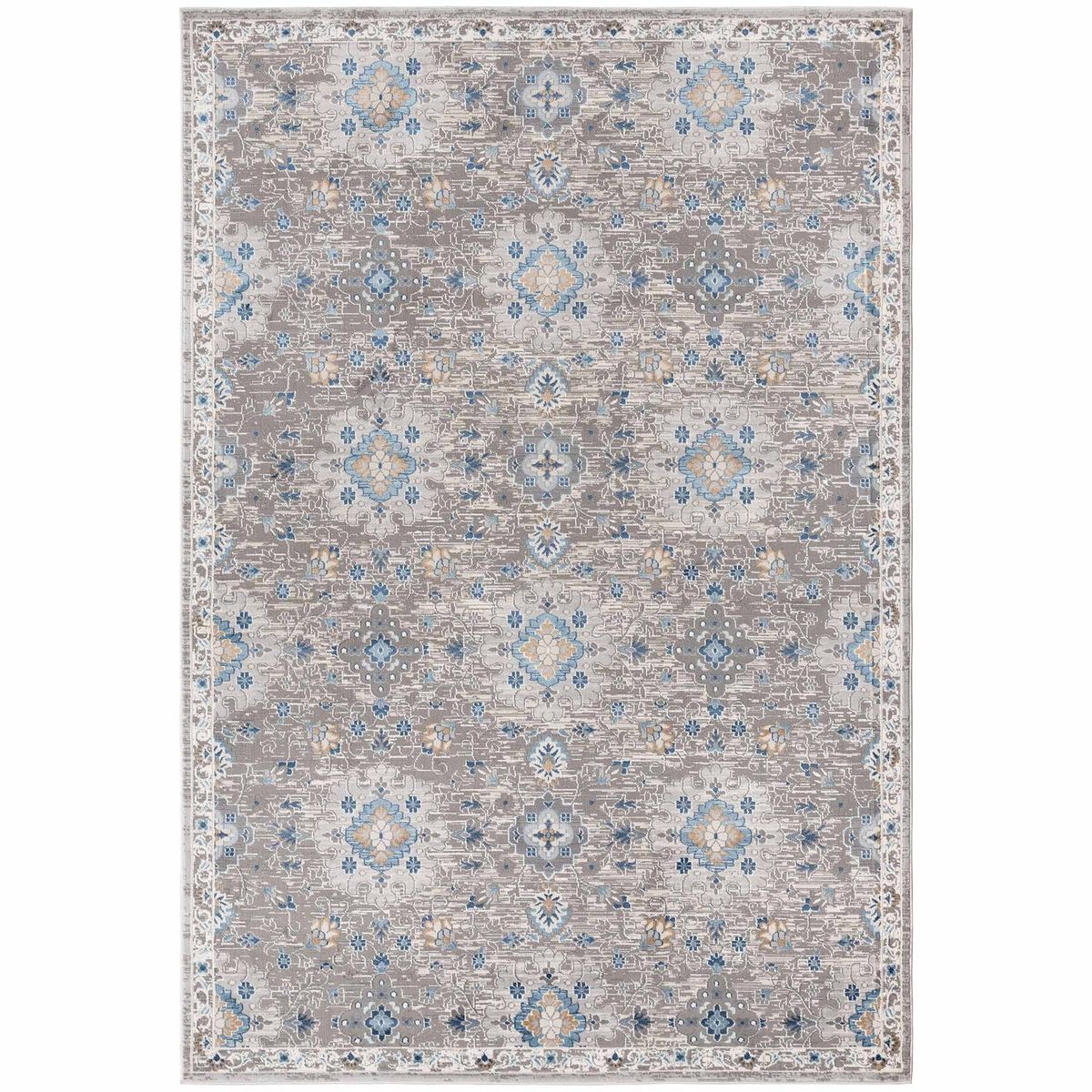 DECO2DAY - Alfombra Bergen B - 200x290 cm - Gris Azul Beige