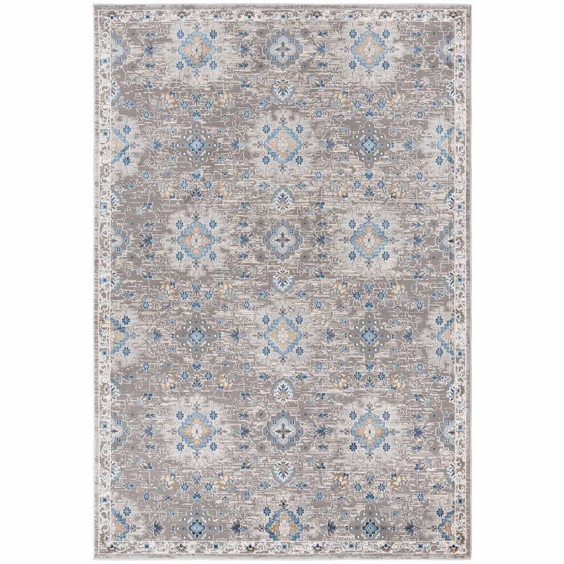DECO2DAY - Alfombra Bergen B - 244x305 cm - Gris Azul Beige