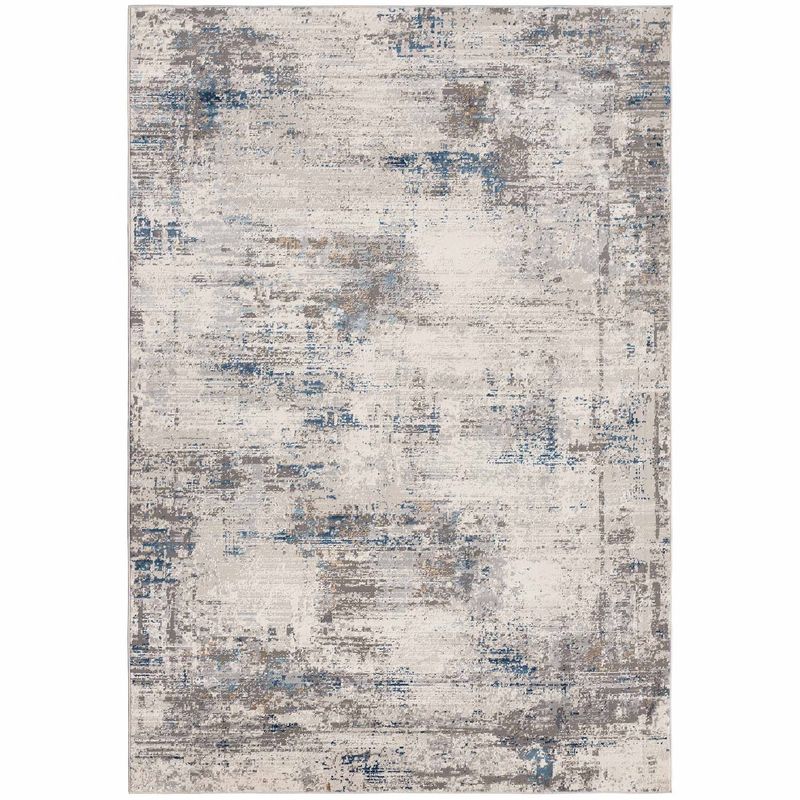 DECO2DAY - Alfombra Bergen C - 120x180 cm - Gris Azul Beige
